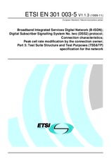 Die Norm ETSI EN 301003-5-V1.1.3 2.11.1999 Ansicht