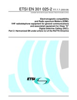 Die Norm ETSI EN 301025-2-V1.1.1 2.8.2000 Ansicht