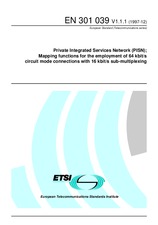 Die Norm ETSI EN 301039-V1.1.1 15.12.1997 Ansicht