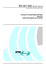 Die Norm ETSI EN 301040-V2.0.0 24.6.1999 Ansicht