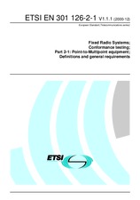 Die Norm ETSI EN 301126-2-1-V1.1.1 15.12.2000 Ansicht