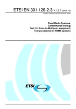 Die Norm ETSI EN 301126-2-3-V1.2.1 16.11.2004 Ansicht