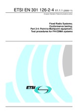 Die Norm ETSI EN 301126-2-4-V1.1.1 27.11.2000 Ansicht