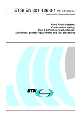 Die Norm ETSI EN 301126-3-1-V1.1.1 14.4.2000 Ansicht