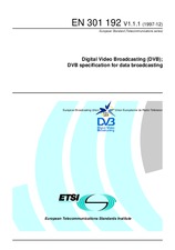 Die Norm ETSI EN 301192-V1.1.1 15.12.1997 Ansicht