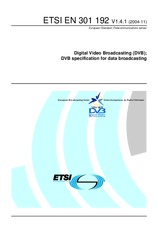 Die Norm ETSI EN 301192-V1.4.1 4.11.2004 Ansicht