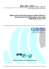 Die Norm ETSI EN 301245-V4.0.1 31.12.1997 Ansicht