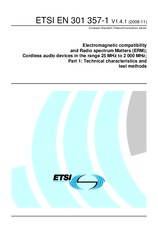 Die Norm ETSI EN 301357-1-V1.4.1 17.11.2008 Ansicht