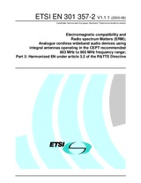 Die Norm ETSI EN 301357-2-V1.1.1 2.8.2000 Ansicht