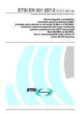 Die Norm ETSI EN 301357-2-V1.2.1 28.6.2001 Ansicht