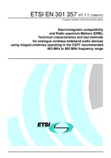 Die Norm ETSI EN 301357-V1.1.1 16.7.1999 Ansicht