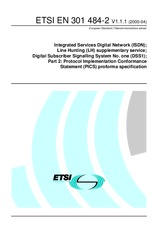 Die Norm ETSI EN 301484-2-V1.1.1 27.4.2000 Ansicht