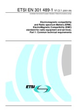 Die Norm ETSI EN 301489-1-V1.3.1 26.9.2001 Ansicht