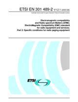 Die Norm ETSI EN 301489-2-V1.2.1 3.8.2000 Ansicht