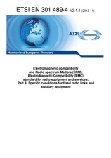 Die Norm ETSI EN 301489-4-V2.1.1 26.11.2012 Ansicht