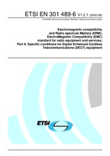 Die Norm ETSI EN 301489-6-V1.2.1 29.8.2002 Ansicht