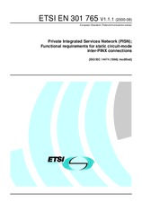 Die Norm ETSI EN 301765-V1.1.1 24.8.2000 Ansicht