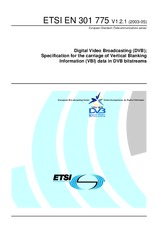 Die Norm ETSI EN 301775-V1.2.1 27.5.2003 Ansicht