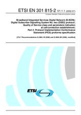 Die Norm ETSI EN 301815-2-V1.1.1 16.7.2002 Ansicht