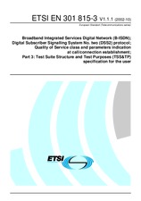 Die Norm ETSI EN 301815-3-V1.1.1 15.10.2002 Ansicht