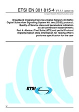 Die Norm ETSI EN 301815-4-V1.1.1 15.10.2002 Ansicht