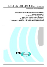 Die Norm ETSI EN 301823-1-3-V1.1.1 30.1.2001 Ansicht