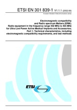 Die Norm ETSI EN 301839-1-V1.1.1 10.6.2002 Ansicht
