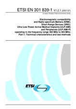 Die Norm ETSI EN 301839-1-V1.2.1 23.7.2007 Ansicht