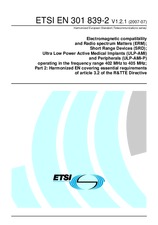 Die Norm ETSI EN 301839-2-V1.2.1 23.7.2007 Ansicht