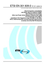 Die Norm ETSI EN 301839-2-V1.3.1 2.10.2009 Ansicht