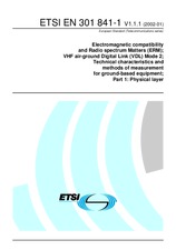 Die Norm ETSI EN 301841-1-V1.1.1 7.1.2002 Ansicht