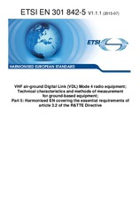 Die Norm ETSI EN 301842-5-V1.1.1 17.7.2015 Ansicht