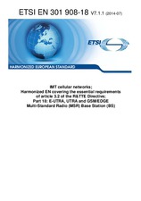Die Norm ETSI EN 301908-18-V7.1.1 2.7.2014 Ansicht