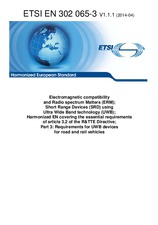 Die Norm ETSI EN 302065-3-V1.1.1 15.4.2014 Ansicht