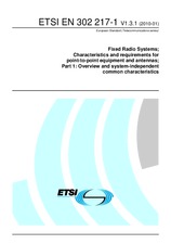 Die Norm ETSI EN 302217-1-V1.3.1 20.1.2010 Ansicht