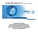 Die Norm ETSI EN 302217-1-V2.1.1 4.7.2013 Ansicht