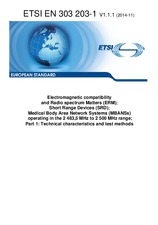 Die Norm ETSI EN 303203-1-V1.1.1 5.11.2014 Ansicht