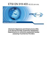 Die Norm ETSI EN 319403-V2.2.2 27.8.2015 Ansicht