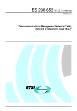 Die Norm ETSI ES 200653-V1.2.1 14.5.1999 Ansicht