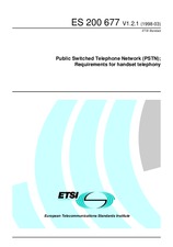 Die Norm ETSI ES 200677-V1.2.1 15.3.1998 Ansicht