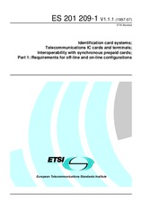 Die Norm ETSI ES 201209-1-V1.1.1 31.7.1997 Ansicht