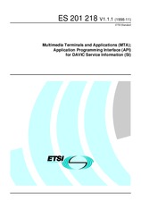 Die Norm ETSI ES 201218-V1.1.1 9.11.1998 Ansicht