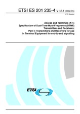 Die Norm ETSI ES 201235-4-V1.2.1 6.5.2002 Ansicht