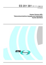Die Norm ETSI ES 201381-V1.1.1 10.12.1998 Ansicht