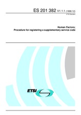 Die Norm ETSI ES 201382-V1.1.1 10.12.1998 Ansicht