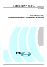 Die Norm ETSI ES 201382-V2.1.1 9.12.2003 Ansicht