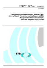 Die Norm ETSI ES 201385-V1.1.1 26.1.1999 Ansicht