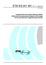 Die Norm ETSI ES 201481-V1.1.1 3.3.2000 Ansicht