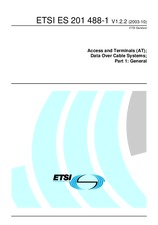 Die Norm ETSI ES 201488-1-V1.2.2 15.10.2003 Ansicht