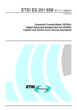 Die Norm ETSI ES 201658-V1.1.1 20.7.1999 Ansicht